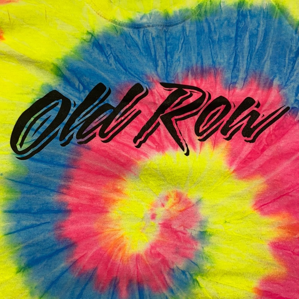Old Row Tie dye T-SHIRT. X-Large. Worn One Time. Port & Company.